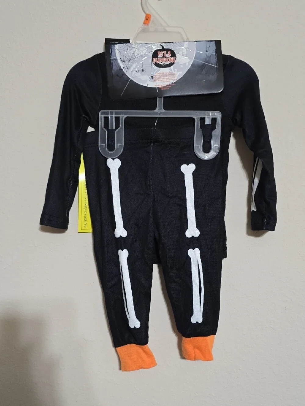 NWT Black & Orange Kids Skeleton Matching Set Size 12 Months